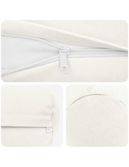 Federa 2 pz HEERLEN Bianco Ø 15 x 40 cm Tessuto