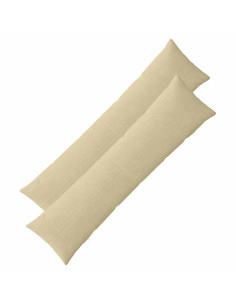 Federa 2 pcs ALMELO Grigio Verde 40 x 145 cm corduroy