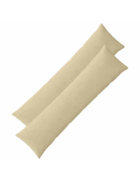 Federa 2 pcs ALMELO Grigio Verde 40 x 145 cm corduroy