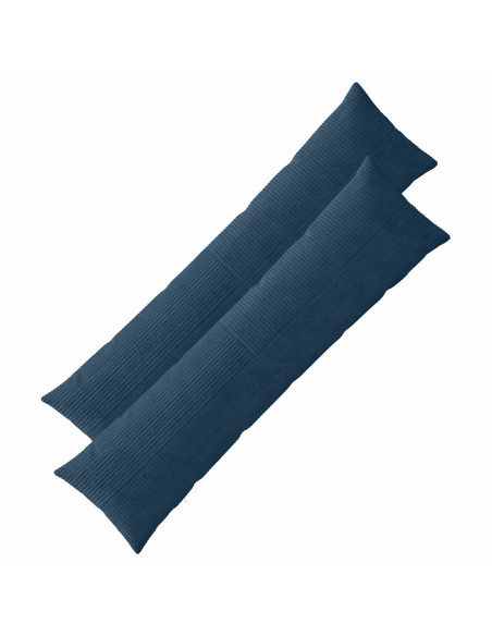 Federa 2 pcs ALMELO Blu navy 40 x 145 cm corduroy