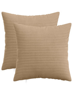 Federa 2 pcs HEERLEN Marrone 30 x 30 cm corduroy