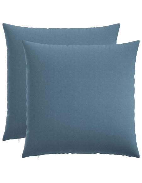 Federa 2 pz HEERLEN Blu jeans 60 x 60 cm Tessuto