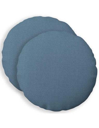 Federa 2 pz HEERLEN Blu jeans Ø 40 cm Tessuto