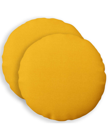 Federa 2 pz HEERLEN Giallo Chiaro Ø 40 cm Tessuto