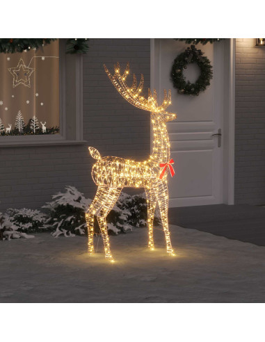 Renna 3D 250 LED Bianco caldo 96 x 40 x 180 cm PET