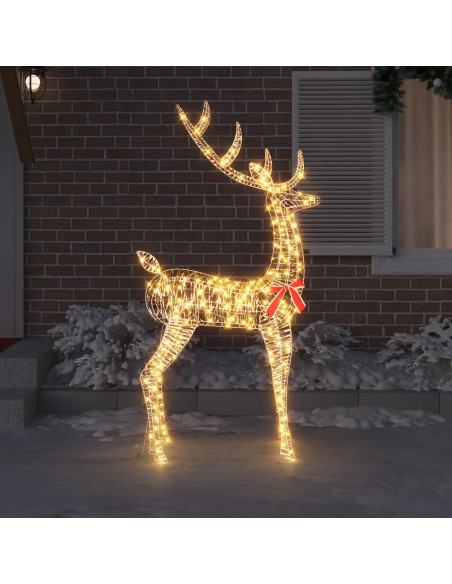 Renna 3D 250 LED Bianco caldo 96 x 40 x 180 cm PET