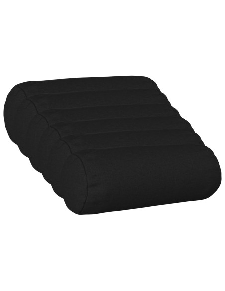Federa 6 pz HEERLEN Nero Ø 15 x 40 cm Tessuto