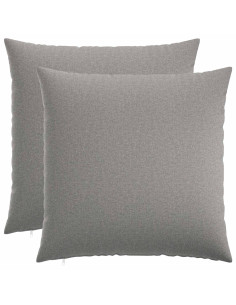Federa 2 pz HEERLEN Grigio Nuvola 55 x 55 cm Tessuto
