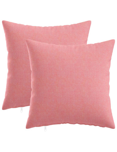 Federa 2 pz HEERLEN Rosa 30 x 30 cm Tessuto