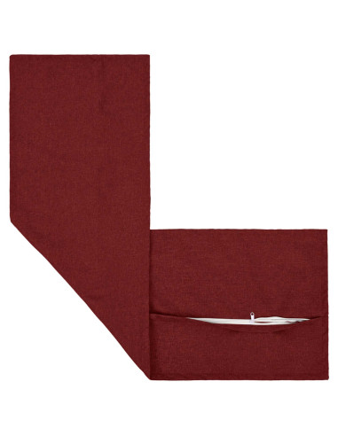 Federa 2 pcs HOUTEN Rosso Vino 40 x 145 cm Lino
