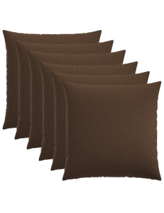Federa 6 pz HEERLEN Marrone 55 x 55 cm Tessuto