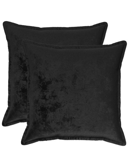 Federa 2 pcs HOUTEN Nero 65 x 65 cm Flanella