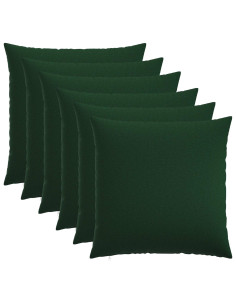 Federa 6 pz HEERLEN Verde Scuro 60 x 60 cm Tessuto