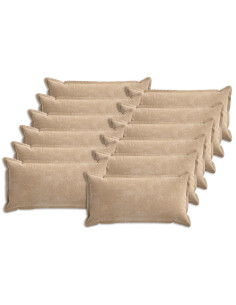 Federa 12 pz HOUTEN Tortora 40 x 80 cm Tessuto Chenille 2