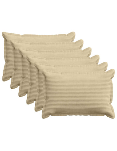 Federa 6 pz HOUTEN Grigio Verde Chiaro 40 x 60 cm corduroy