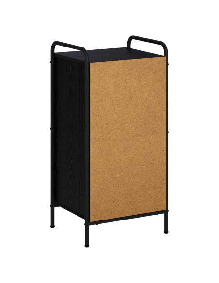 Credenza Rovere Nero 97 x 33 x 81 cm Legno ingegnerizzato