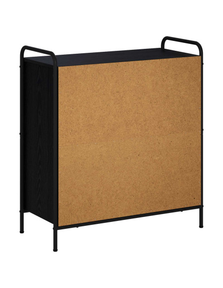 Credenza Rovere Nero 97 x 33 x 81 cm Legno ingegnerizzato