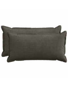 Federa 2 pz HOUTEN Antracite 40 x 70 cm corduroy