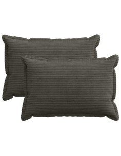 Federa 2 pz HOUTEN Antracite 30 x 50 cm corduroy