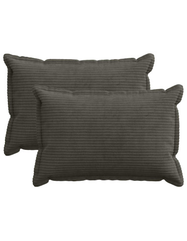 Federa 2 pz HOUTEN Antracite 30 x 50 cm corduroy