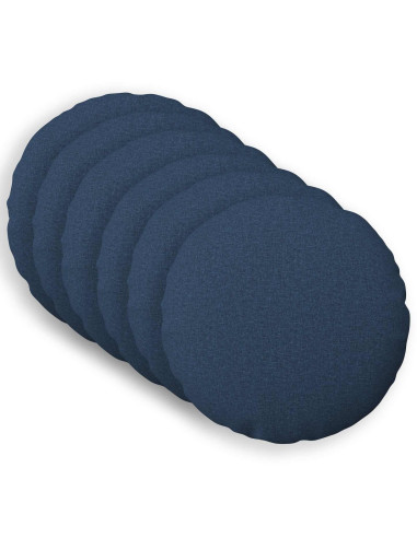 Federa 6 pz HEERLEN Blu Ø 40 cm Tessuto