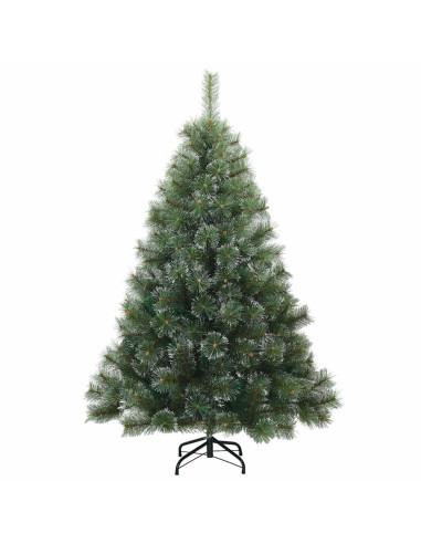 Albero di Natale artificiale con 150 LED Verde 120 cm PE e PVC