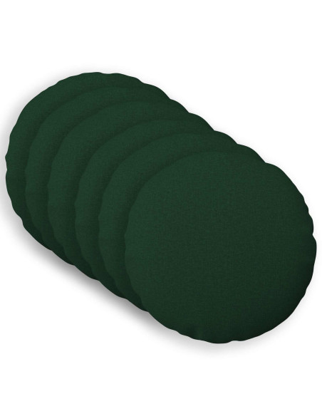Federa 6 pz HEERLEN Verde Scuro Ø 40 cm Tessuto