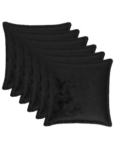 Federa 6 pcs HOUTEN Nero 50 x 50 cm Flanella