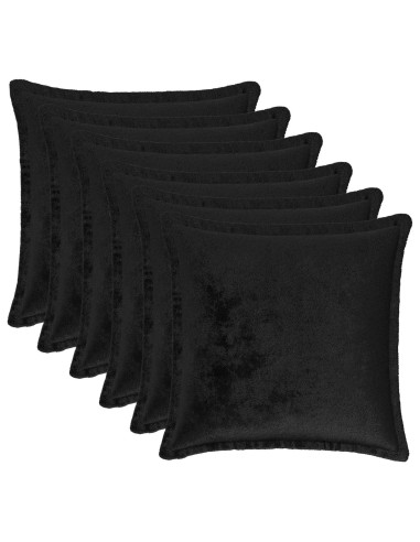 Federa 6 pcs HOUTEN Nero 50 x 50 cm Flanella
