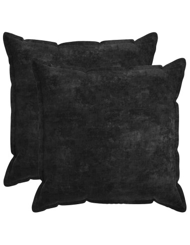 Federa 2 pz HOUTEN Antracite 65 x 65 cm Tessuto Chenille