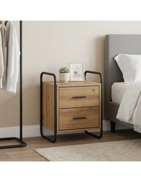 Mobiletto da Letto Appeso Rovere Artigianale 40 x 30 x 50 cm