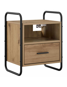 Mobiletto da Letto Appeso Rovere Artigianale 40 x 30 x 50 cm 2