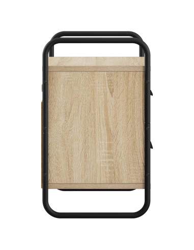 Mobiletto da Letto Appeso Rovere Sonoma 40 x 30 x 50 cm