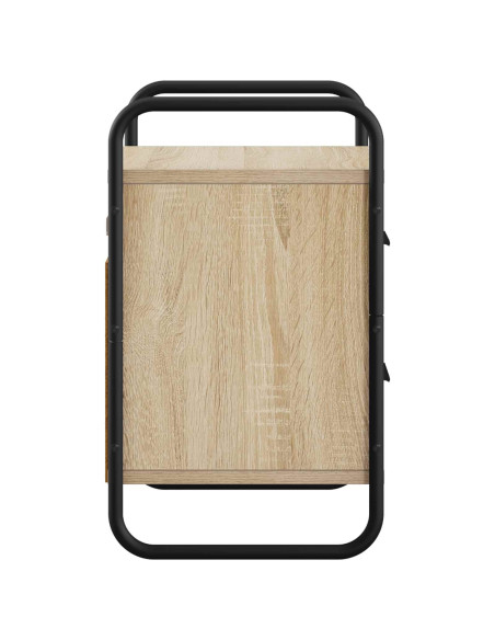Mobiletto da Letto Appeso Rovere Sonoma 40 x 30 x 50 cm