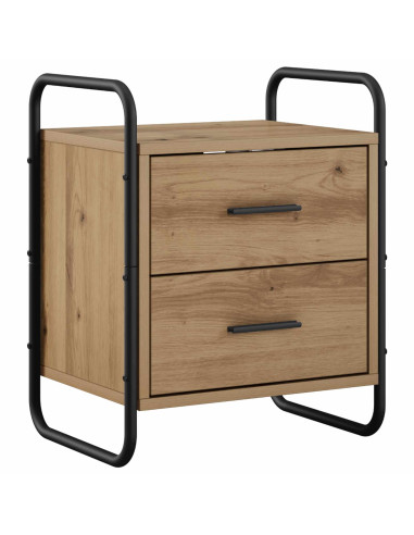 Mobiletto da Letto Appeso Rovere Artigianale 40 x 30 x 50 cm