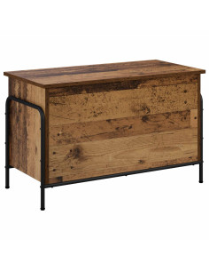 Scatola di Stoccaggio Legno antico 80 x 40 x 49,5 cm 2