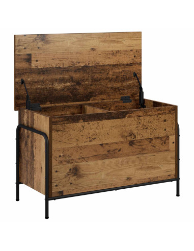 Scatola di Stoccaggio Legno antico 80 x 40 x 49,5 cm