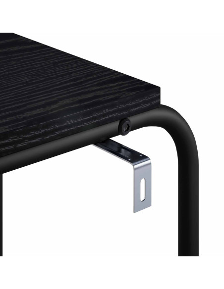 Tavolo laterale Rovere Nero 40 x 31 x 55 cm