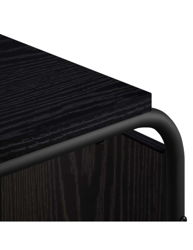 Tavolo laterale Rovere Nero 40 x 31 x 55 cm
