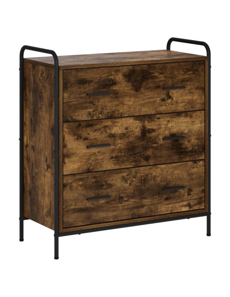Credenza Rovere Fumo 97 x 33 x 81 cm Legno ingegnerizzato