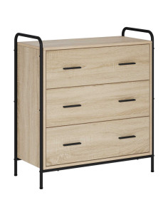 Credenza Rovere Sonoma 97 x 33 x 81 cm Legno ingegnerizzato