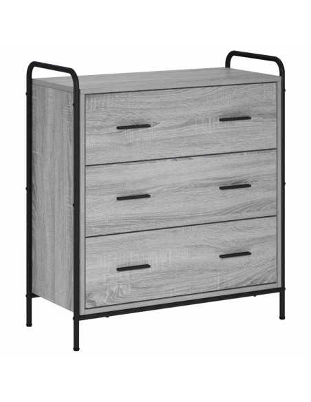 Credenza Sonoma grigio 97 x 33 x 81 cm Legno ingegnerizzato