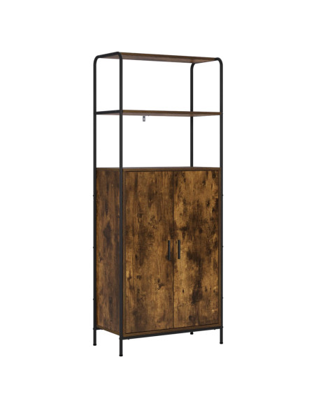 Credenza Rovere Fumo 40 x 33 x 161 cm Legno ingegnerizzato