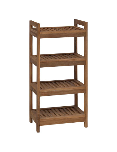 Mensola da bagno Naturale 45 x 30 x 97 cm Legno di teak solido