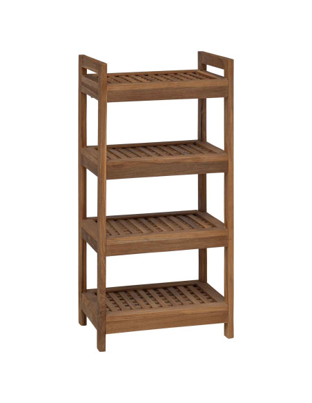Mensola da bagno Naturale 45 x 30 x 97 cm Legno di teak solido