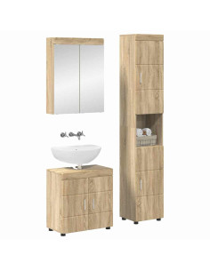 Set di mobili per il bagno TULUM 3 pcs Rovere Sonoma 2