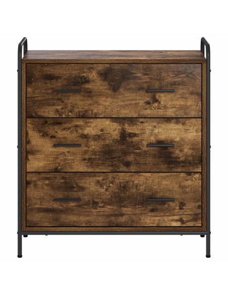 Credenza Rovere Fumo 97 x 33 x 81 cm Legno ingegnerizzato