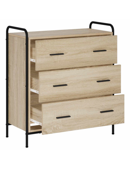 Credenza Rovere Sonoma 97 x 33 x 81 cm Legno ingegnerizzato