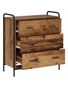 Credenza Legno antico 97 x 33 x 81 cm Legno ingegnerizzato 2