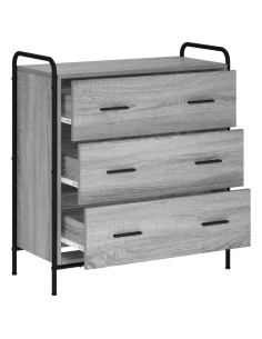 Credenza Sonoma grigio 97 x 33 x 81 cm Legno ingegnerizzato 2